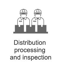 Distribution processing and inspection